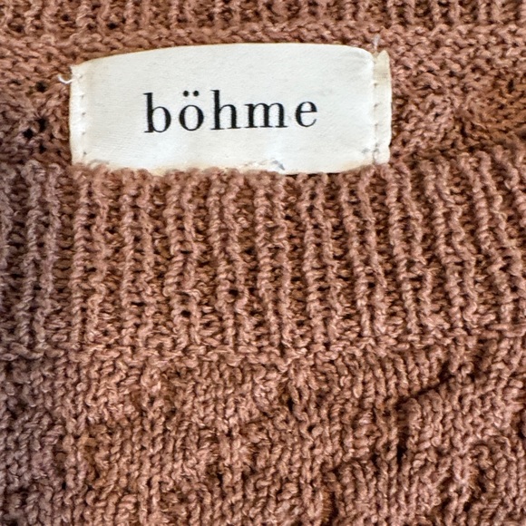 Bohme Textured Striped Sweater - Pink and Cream - Picture 5 of 7